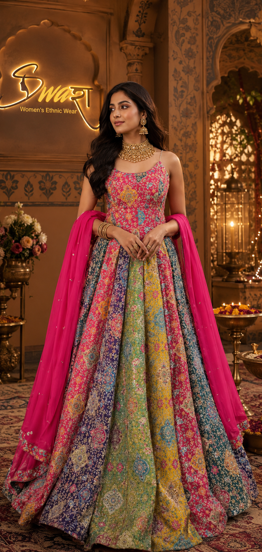 Noor-E-Jahan Silk Lehenga